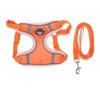 BESPORTBLE 2pcs Reflective Dog Harness Adjustable Chest Straps Vest Type Pet Harness for Puppy Breathable No-pull Small