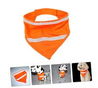 BESPORTBLE 2pcs Reflective Pet Bandana Polyester Dog Safety Scarf High Visibility Breathable Night Walking Accessory for Puppies and Dogs Quick Dry Glow Collar in Fluorescent Orange