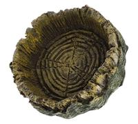 BESPORTBLE 2pcs Reptile Feeding Bowl Wood Grain Design Water and Food Dish for Tortoise Snake and Pets for Easy Feeding and Hydration Reptile Habitats