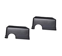 BESPORTBLE 2pcs Reptile Hide Cave Aquarium Decoration Large Black Tank Ornament for Fish and Reptiles for Secure Hiding Spaces Easy to Clean Natural Material Decor