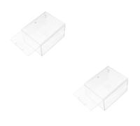 BESPORTBLE 2pcs Reptile Terrarium Case Transparent Acrylic Breeding Box for Crawling Insects Easy to Assemble Anti-escape Cage High Light Transmittance for Monitoring