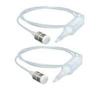 BESPORTBLE 2pcs Reusable Wine Making Hose Manual Siphon Tubing for Home Brew Beer Wine Transfer and Filtering Portable Homebrew Equipment for Bottling and Liquor