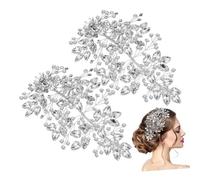BESPORTBLE 2pcs Rhinestone Hair Vine Sparkly Wedding Headpiece Elegant Bridal Tiara Hair Accessory for Bride