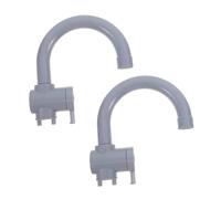 BESPORTBLE 2pcs Role Play Kitchen Sink Faucet Lightweight Plastic Simulation Water Faucets for Indoor Outdoor Pretend Play Safe and Easy to Clean Kitchen for Boys