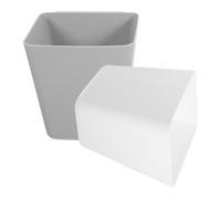 BESPORTBLE 2pcs Rolling Cart Storage Cup Shopping Cart Hanging Holder 5.11x4.72x4.13in Pp Flat Bottom Compact Simple Aesthetically Pleasing Stand on Desktop Rack Storage Bin