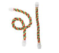 BESPORTBLE 2pcs Rope Perch for Parrots Flexible and Bite-resistant Bird Stand for Cage for Budgies Macaws and Cockatiels Promotes Exercise and Mood Improvement
