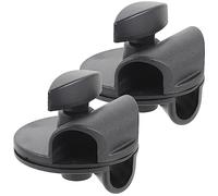 BESPORTBLE 2pcs Rotatable Microphone Arm Clamp Clips Adjustable Mic Desk Mount Holder Accessories for Boom Mic Stand Compatible with 15mm to 19mm Poles, Suitable for Live Streaming and Recording