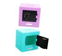 BESPORTBLE 2pcs Safe Bank Small Multi Function Mini Money Container Piggy Banks for Lock Childrens Coin Organizer in Elegant Purple and Mint Green for Home and Savings Gift