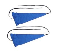 BESPORTBLE 2pcs Saxophone Cleaning Cloth Deep Microfiber Absorbent Blue for Alto Tenor Soprano Sax Woodwind Instrument Maintenance Travel Friendly Sax Maintenance Tool