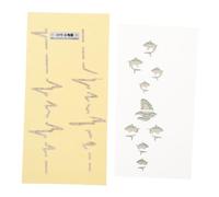 BESPORTBLE 2Pcs Self Adhesive Guitar Fretboard Stickers Musical Instrument Decals for Ukulele Electric Guitar Durable Design with Unique Patterns Easy to Apply