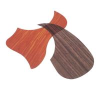 BESPORTBLE 2PCS Self-adhesive Wood Grain Pickguard Stickers for Acoustic Electric Guitars Protective Scratch-resistant Guitar Panel Film Decorative Walnut and Rosewood Pattern Shield