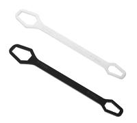 BESPORTBLE 2pcs Self Tightening Double End Wrench 8-22mm Steel Tool | Versatile Head Geometry, Extra-long Thickened Panel, Creative Teeth, Reduces Effort for Woodworking and Mechanical