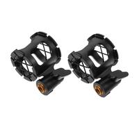 BESPORTBLE 2Pcs Shockproof Microphone Holders Durable Plastic Mic Stands for Broadcasting Podcasting Online Meetings and Studio Recording Vibration Rack