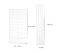 BESPORTBLE 2pcs Silicone Domino Holder Mold Resin Casting Tray Multipurpose Organizer Rack for Jewelry and Small Items DIY Epoxy Craft Storage