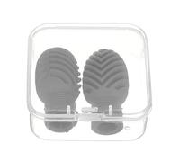 BESPORTBLE 2pcs Silicone Drum Stick Caps Mute Damper for Practice Elastic Grip for Drumsticks for Drummers Easy to Use Reduces Volume