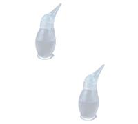 BESPORTBLE 2pcs Silicone Newborn Nose Aspirator Manual Nasal Mucus Sucker for Nose Cleaner Easy Control Nasal Vacuum for Gentle Cleaning