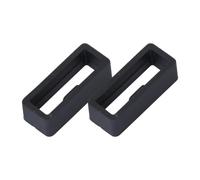 BESPORTBLE 2PCS Silicone Watch Band Strap Loop Compatible with Garmin X5, Inner Diameter 22mm, Black Silicone, Sturdy, Replace Old or Broken Loop