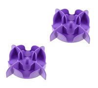 BESPORTBLE 2pcs Slow Feeder Dog Bowl Insert Flexible Slow Eating Tray for Dogs Cup Base Easy to Clean Pet Bowl for Healthy Eating for Puppies