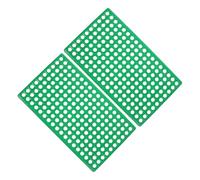 BESPORTBLE 2pcs Small Animal Cage Mats for Rabbits and Ferrets, Plastic Rabbit Cage Floor Pads with Holes, Protective Footing for Squirrel, Rat, and Chinchilla Habitats, 30x50cm