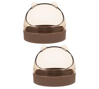 BESPORTBLE 2pcs Small Animal Feeding Bowl Safe Rat Bowl Pet Water Bowl Hamster Water Chinchilla Bowl Small Animal Food Dispenser Bunny Accessories Bunny Water Bowl Guinea Pig Feeder Acrylic