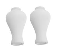 BESPORTBLE 2pcs Small Ceramic Doodle Vase Toy Boho Rustic White Vases for DIY Flower Arrangement at Home Dining Table