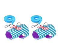 BESPORTBLE 2pcs Small Pet Harness Rabbit Leash Guinea Pig Harness Pet Leash Breathable Mesh Material Adjustable Size Comfortable Fit for Hamster Rabbit Cat Dog
