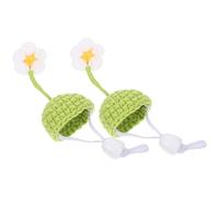 BESPORTBLE 2pcs Small Pet Hat Knitted Hamster Guinea Pig Hats Lightweight Decorative Headwear for Photo Props Comfortable for Chinchillas More