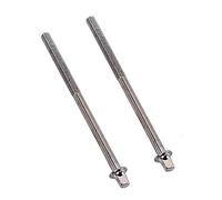 BESPORTBLE 2pcs Snare Drum Tension Rods Plated Drum Screw Rods for Small Medium Repair Replacement Parts Accessories