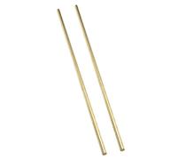 BESPORTBLE 2pcs Solid round Brass Rods for Science Experiment DIY and Metal Craft, 7.87 Inch Cylindrical Metal Working Rods with Excellent Conductivity and Easy Machining for Classroom