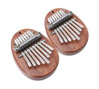 BESPORTBLE 2pcs Solid Wood Thumb Piano Keys Finger Instrument Mini Piano for Beginners African Kalimba Finger Kalimba Boys and Girls Christmas Birthday Music Novelty Instruments