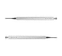 BESPORTBLE 2pcs Stainless Steel Acupressure Tool Ear Point Massage Probe Auricular Point Pen for Face and Foot Multi-Functional Pressure Relief and Reflexology