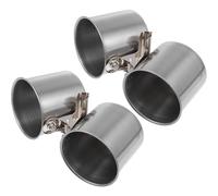 BESPORTBLE 2pcs Stainless Steel Bird Food and Water Bowls with Clamp, Small 5.5cm Parrot Cage Feeder Cups for Feeding and Watering Birds in Cages
