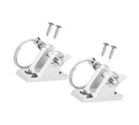 BESPORTBLE 2pcs Stainless Steel Boat Deck Hinge Hardware with Concave Base Bimini Top Fittings Removable Pin Design for Secure Outdoor Sailing and Boating Supplies