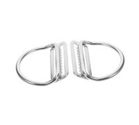 BESPORTBLE 2pcs Stainless Steel Diving Weight Belt Keeper D Ring Buckles for Snorkeling Scuba Diving Durable Fasteners with Enhanced Grip for Underwater Comfort