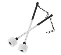 BESPORTBLE 2pcs Stainless Steel Drumsticks with Felt Heads Lightweight Percussion Mallets for Beginners and Stage Performance Suitable for Drum Kits and Electronic Drums