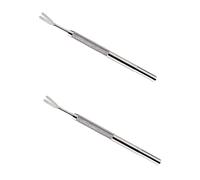 BESPORTBLE 2pcs Stainless Steel Pet Remover Tool Set Pet Removal Tools for Dogs and Cats Non- Handle for Comfortable Grip Includes Sided Remover and Hook Portable Easy Use