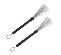 BESPORTBLE 2pcs Stainless Steel Retractable Drum Brush Sticks for Percussion Instruments Jazz Drum Wire Brush for