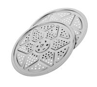 BESPORTBLE 2pcs Stainless Steel Steaming Rack Heavy Duty Steamer Plate Food Tray Shelf for Pressure Cookers Fit Nonstick Steam Rack for Efficient Cooking