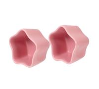 BESPORTBLE 2pcs Star Shaped Ceramic Pet Tableware Bowls for Hamster and Mouse with Smooth Surface and Easy to Clean, Small Animals Food Feeding Bowl