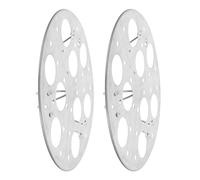 BESPORTBLE 2pcs Steaming Rack Steaming Tray 9-hole High-footed round Stainless Steel Multifunctional Design Preserves Eggs Texture and Nutritional Value Daily Use Egg Tray for Kitchen Cooking