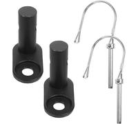 BESPORTBLE 2pcs Steel Bike Trailer Coupler Trailer Hitch Attachment Cycling Adapter Black for Boys and Girls Ensures Safety and Excellent Stability