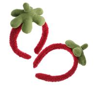BESPORTBLE 2pcs Strawberry Headband Cute Skin Care Hairband for Women Soft and Comfortable Makeup Band for Face Washing and Spa Activities Whimsical Strawberry Design