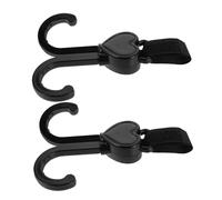 BESPORTBLE 2pcs Stroller Hooks Double Hook Carabiner Clips for Diaper Bags Shopping and Accessories Non-Slip for Pushchair Wheelchair and Walker Organizer