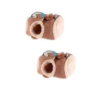 BESPORTBLE 2pcs Stump Hanging Bed for Small Animals Cozy Snuggle Sack for Guinea Pigs Hamsters and Chinchillas Private Space and Play
