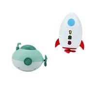 BESPORTBLE 2pcs Submarine Bath Toys for Boy Girl Interactive Water Spray Toy Green Submarine Rocket Fun Educational Shower Accessories for Boy Girl Encourages Imagination and Buoyancy Skills