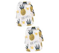BESPORTBLE 2pcs Summer Pineapple Pattern Dog Shirt Hawaiian Style Pet Coat for Dogs Lightweight and Comfortable Summer Wear for Weddings Birthdays and Photos
