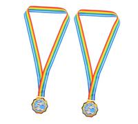 BESPORTBLE 2pcs Swimming Award Medals: Swimming Competition Medals With Neck Ribbons For Kids - Competition Awards For Water Sports