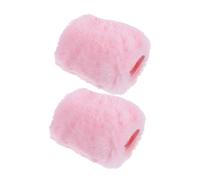 BESPORTBLE 2Pcs Thickened Plush Microphone Cover Soft Artificial Wool Mic Wind Muff for Noise Reduction Protective Filter for Indoor Outdoor Use in Ktv Conference Interview