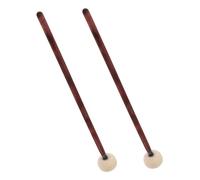 BESPORTBLE 2pcs Timing Hammer Drum Mallet Wood Handle Felt Tip Practice Drumsticks for Adult Beginner Percussion Stick