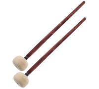 BESPORTBLE 2pcs Timing Hammer Drum Mallets Wooden Handle Felt Tip Practice Drumsticks for Beginner Adult Percussion Use Snare Drums